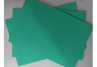 Глиттерный фоамиран 2 мм  20*30 см цв. светло-зеленый перламутровый, цена за лист